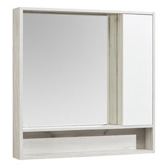 Шкаф AQUATON Флай 100, с зеркалом, подвесной, 1000х910х130 мм, белый/дуб крафт [1a237802fax10]