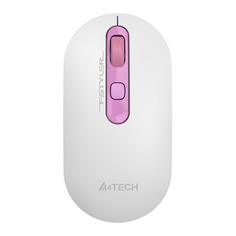 Мышь A4TECH Fstyler FG20S Sakura, оптическая, беспроводная, USB, белый и розовый [fg20s (sakura)]