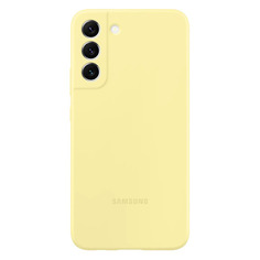 Чехол (клип-кейс) Samsung Silicone Cover, для Samsung Galaxy S22+, желтый [ef-ps906tyegru]