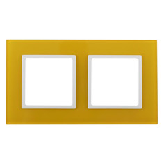 Рамка Эра Elegance 14-5102-21 2x стекло желтый (упак.:1шт) ERA