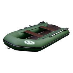 Лодка моторно-гребная FLINC 340K, надувная, оливковый