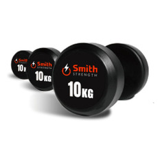 Набор гантелей Smith Strength DB145 10гант. 137.5кг обрезин. черный