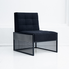 Кресло решето в черном цвете (archpole) черный 60x80x75 см.
