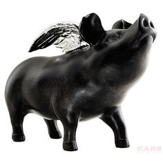 Копилка pig (kare) черный 23x17x10 см.