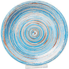 Тарелка swirl (kare) синий 27x2x27 см.
