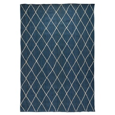 Ковер из джута с геометрическим рисунком 300x400 см (tkano) синий 300x400 см.