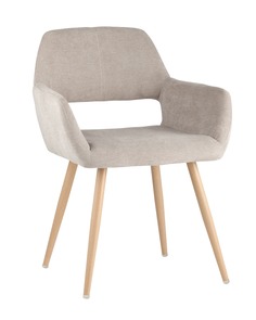 Стул кромвель (stoolgroup) бежевый 56x78x56 см.