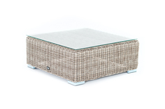 Журнальный столик плетеный лунго (outdoor) серый 73x33x73 см.