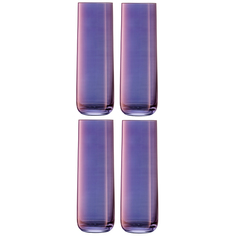 Набор стаканов aurora , 420 мл (lsa international) фиолетовый 6x19 см.