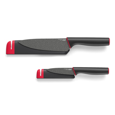 Набор ножей slice&amp;sharpen (2шт) (joseph joseph) красный 31x5x1 см.