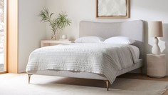 Кровать myla (idealbeds) серый 190x117x208 см.