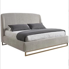 Кровать noble (idealbeds) серый 213x152x229 см.