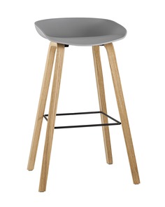 Стул барный libra (stoolgroup) серый 50x85x40 см.