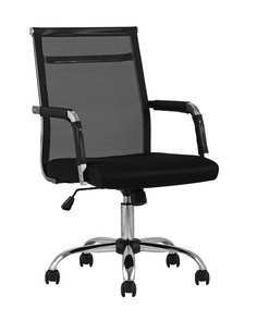 Кресло офисное topchairs clerk (stoolgroup) черный 55x100x60 см.