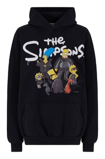 Черное худи The Simpsons Balenciaga