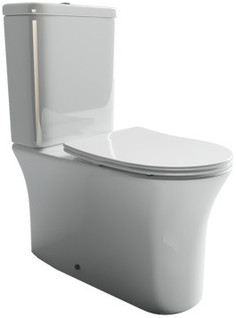 Чаша напольного безободкового унитаза с сиденьем микролифт Ceramica Nova Star CN1904-B