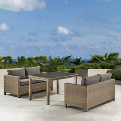 Комплект плетеной мебели T256B/S59B-W65 Light brown Афина Afina