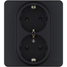 Розетка 2х2К+3 LEGRAND INSPIRIA Антрацит