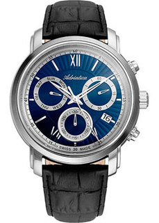 Швейцарские наручные мужские часы Adriatica 8193.5265CH. Коллекция Chronograph