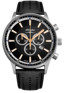 Швейцарские наручные мужские часы Adriatica 8281.42G4CH. Коллекция Chronograph