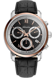 Швейцарские наручные мужские часы Adriatica 8193.R266CH. Коллекция Chronograph