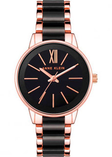 fashion наручные женские часы Anne Klein 3878BKRG. Коллекция Plastic