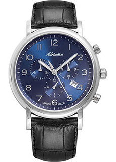 Швейцарские наручные мужские часы Adriatica 8297.5225CH. Коллекция Chronograph