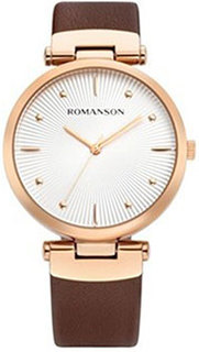 женские часы Romanson RL0B12LLR(WH). Коллекция Leather
