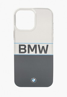 Чехол для iPhone BMW 13 Pro Max, Signature PC/TPU Horizontal Big logo Hard Transp Black