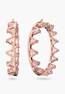 Серьги Swarovski® Millenia, с покрытием оттенка розового золота