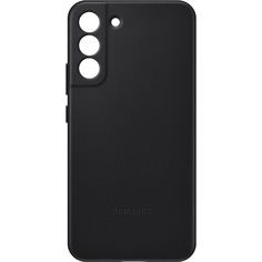 Чехол для смартфона Samsung Leather Cover для Galaxy S22+, чёрный