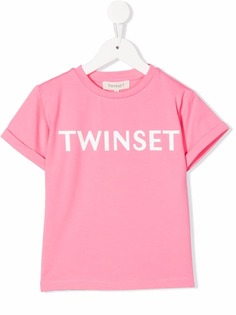 TWINSET Kids футболка с логотипом