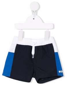 BOSS Kidswear плавки-шорты в стиле колор-блок