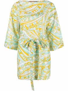 Emilio Pucci пляжное платье с принтом Bandierine