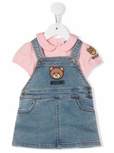 Moschino Kids комбинезон с вышивкой Teddy