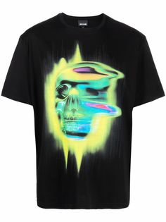 Just Cavalli футболка с принтом Phychedelic Skull