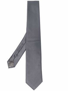 Emporio Armani шелковый галстук с заостренным концом