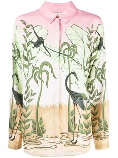 Scotch & Soda рубашка с эффектом деграде и принтом