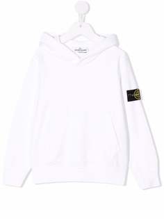 Stone Island Junior худи с нашивкой-логотипом