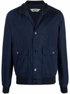 ASPESI куртка с воротником-стойкой и карманами