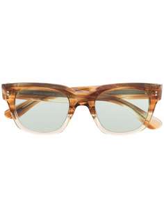 Oliver Peoples солнцезащитные очки в прямоугольной оправе