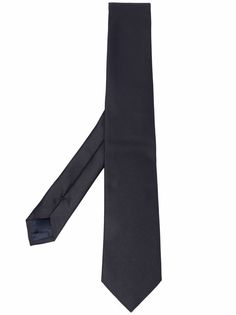 Emporio Armani шелковый галстук с заостренным концом