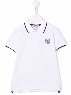 Kenzo Kids рубашка поло с вышитым логотипом