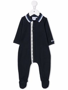 BOSS Kidswear ромпер в полоску