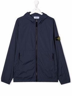 Stone Island Junior куртка с нашивкой-логотипом