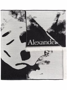 Alexander McQueen длинный шерстяной шарф
