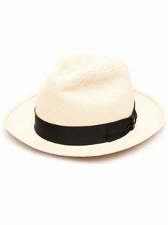Borsalino шляпа с нашивкой-логотипом