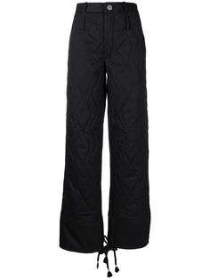 Dion Lee стеганые брюки прямого кроя