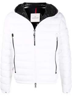 Moncler стеганая куртка на молнии с капюшоном