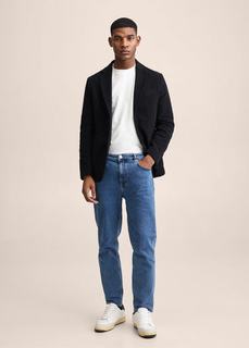 Хлопковый пиджак slim fit - Aneto Mango